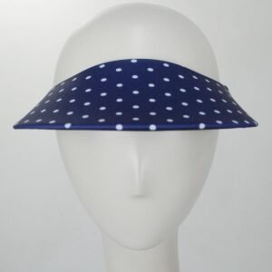 No Headache | Dots Midsize Visor | 195905 | front | DOT NAVY N WHITE