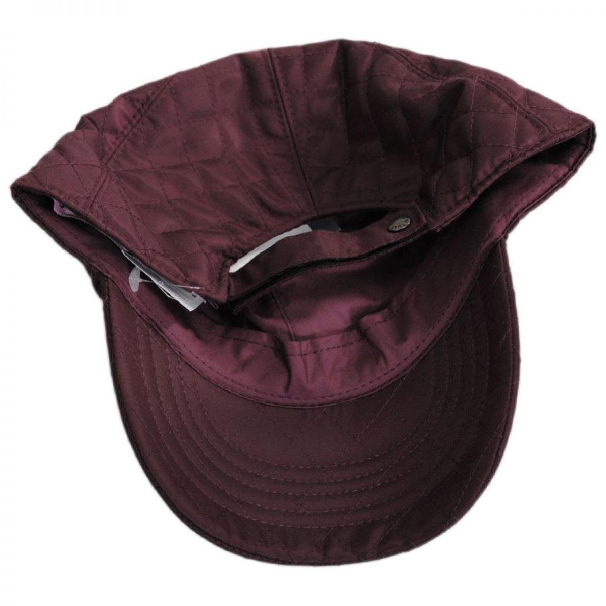 Betmar | Quilted Rain Baseball Cap | 106010 | under | PLUM