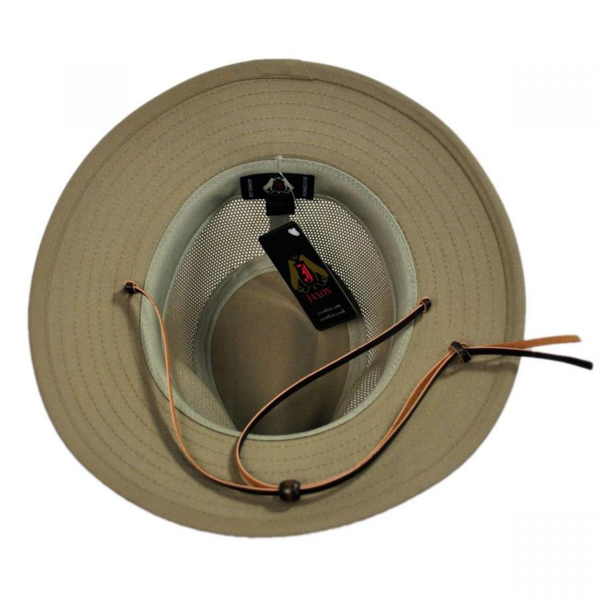 Jaxon Hats | Mesh Crown Aussie Hat | 147249 | under | KHAKI