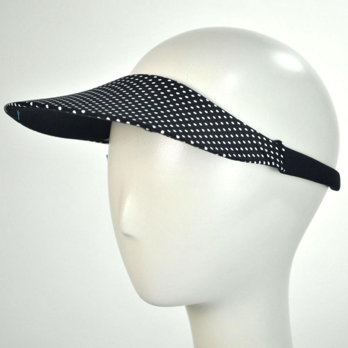 No Headache | Dots Midsize Visor | 195905 | front | BLACK