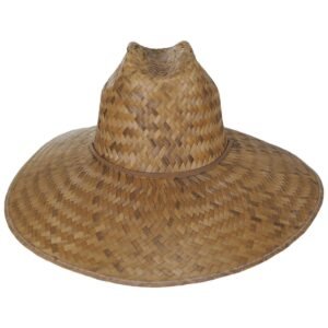 BRIXTON HATS | Bells II Palm Leaf Straw Lifeguard Hat | 128340 | front | LIGHT BROWN
