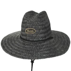 BRIXTON HATS | Parsons Palm Leaf Straw Lifeguard Hat | 128350 | lead | DEEP BROWN