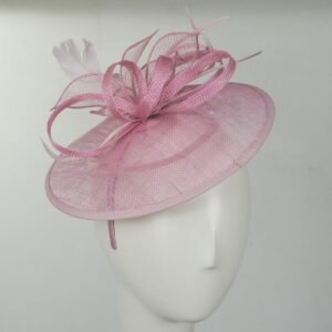 Jeanne Simmons | Anillo Sinamay Straw Fascinator Dress Hat | 120707 | profile | PINK
