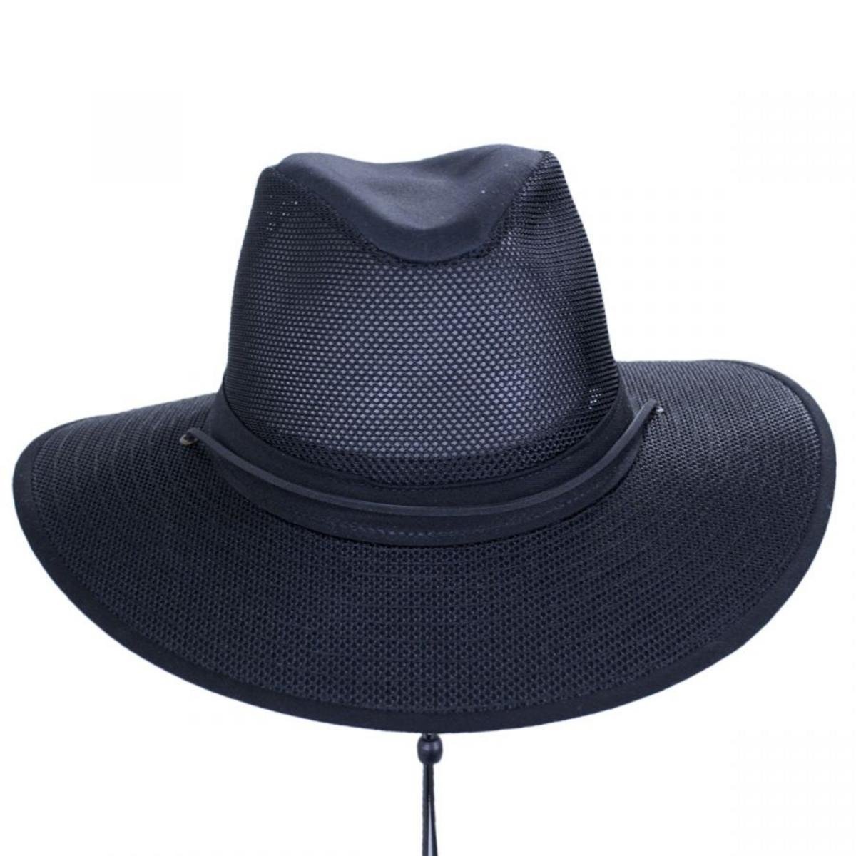 Henschel | Mesh Aussie Grande 3.5 Inch Brim Hat | 140343 | front | NAVY