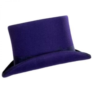 Scala | Wool Felt Top Hat | 190123 | profile | PURPLE