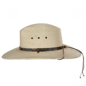 Stetson | Cumberland Palm Leaf Straw Aussie Hat | 126979 | profile | TOASTED PALM