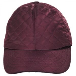 Betmar | Quilted Rain Baseball Cap | 106010 | front | PLUM