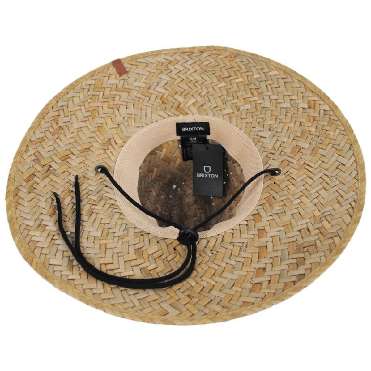 BRIXTON HATS | Bells II Palm Leaf Straw Lifeguard Hat | 128340 | under | TAN