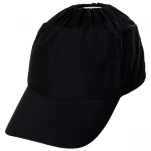 Dorfman Pacific | Bowline Ponytail Swimwear Fitted Baseball Cap | 200331 | lead | BLACK