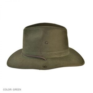 Henschel | Cotton Twill Aussie Hat | 140335 | profile | GREEN