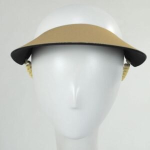 The Incredible Sunvisor | Springlace Solid Sunvisor | 196351 | front | TAN