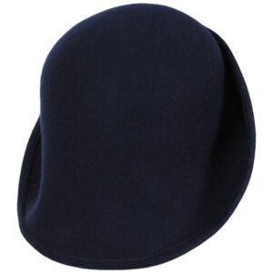 Kathy Jeanne | 6-Way Shapeable Wool Felt Cloche Hat | 124715 | detailthree | NAVY