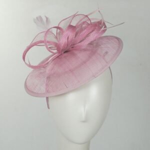 Jeanne Simmons | Anillo Sinamay Straw Fascinator Dress Hat | 120707 | front | PINK
