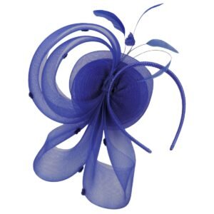 Kathy Jeanne | Pluma Horsehair Mesh Fascinator Hat | 122438 | under | ROYAL