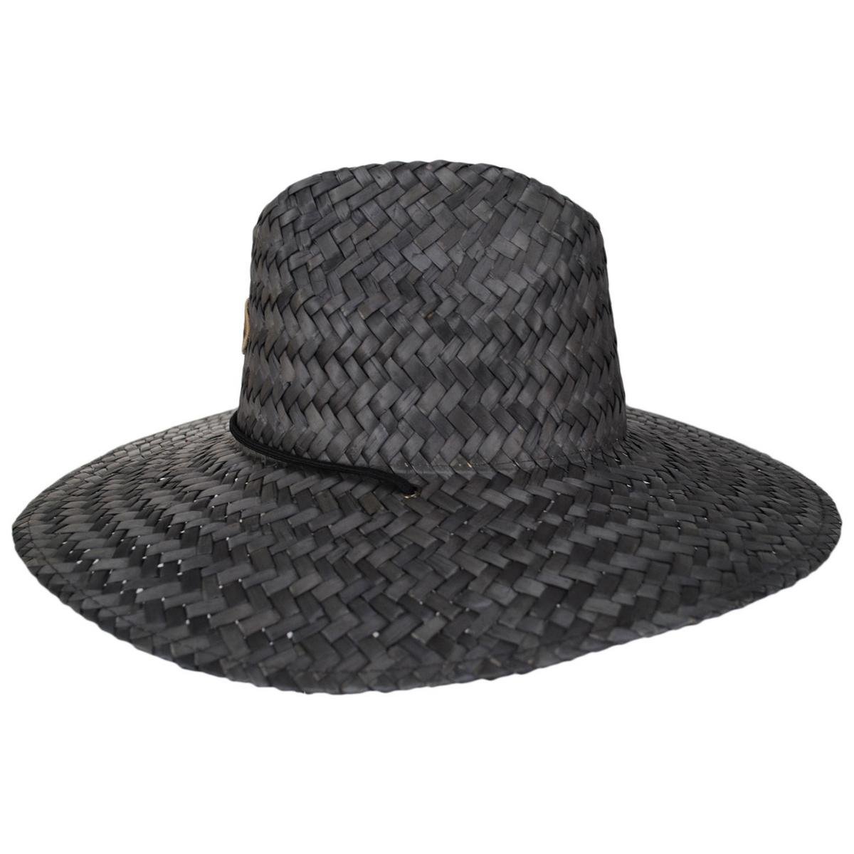 BRIXTON HATS | Parsons Palm Leaf Straw Lifeguard Hat | 128350 | profile | DEEP BROWN