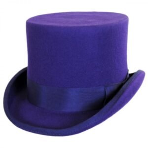 Scala | Wool Felt Top Hat | 190123 | lead | PURPLE