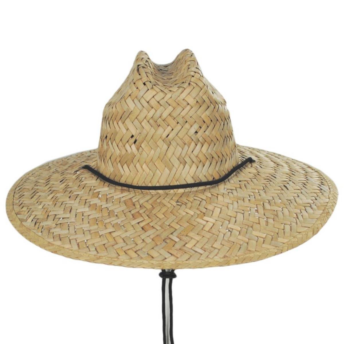 BRIXTON HATS | Bells II Palm Leaf Straw Lifeguard Hat | 128340 | front | TAN