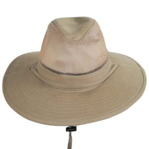 Dorfman Pacific | Solarweave Breezer Aussie Hat | 400221 | front | CAMEL