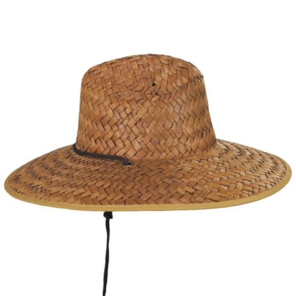 BRIXTON HATS | Beta Palm Leaf Straw Lifeguard Hat | 128339 | profile | BROWN