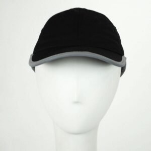 Chic Play | Genie Reflective Open Back Ponytail Baseball Cap | 401406 | front | BLACK