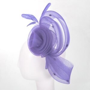 Kathy Jeanne | Pluma Horsehair Mesh Fascinator Hat | 122438 | profile | LILAC