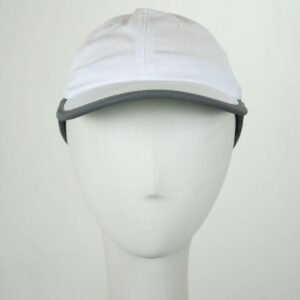 Chic Play | Genie Reflective Open Back Ponytail Baseball Cap | 401406 | front | WHITE