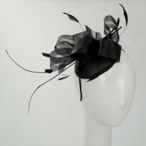 Jeanne Simmons | Sasha Sinamay Straw Fascinator Hat | 120762 | profile | BLACK