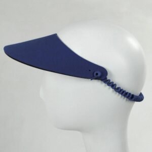 The Incredible Sunvisor | Springlace Solid Sunvisor | 196351 | profile | NAVY BLUE