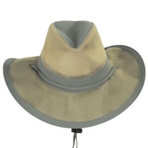 Dorfman Pacific | Supplex Aussie Hat | 400222 | front | FOSSIL