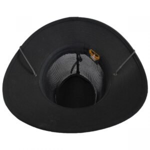 Henschel | Mesh Aussie Grande 3.5 Inch Brim Hat | 140343 | under | BLACK