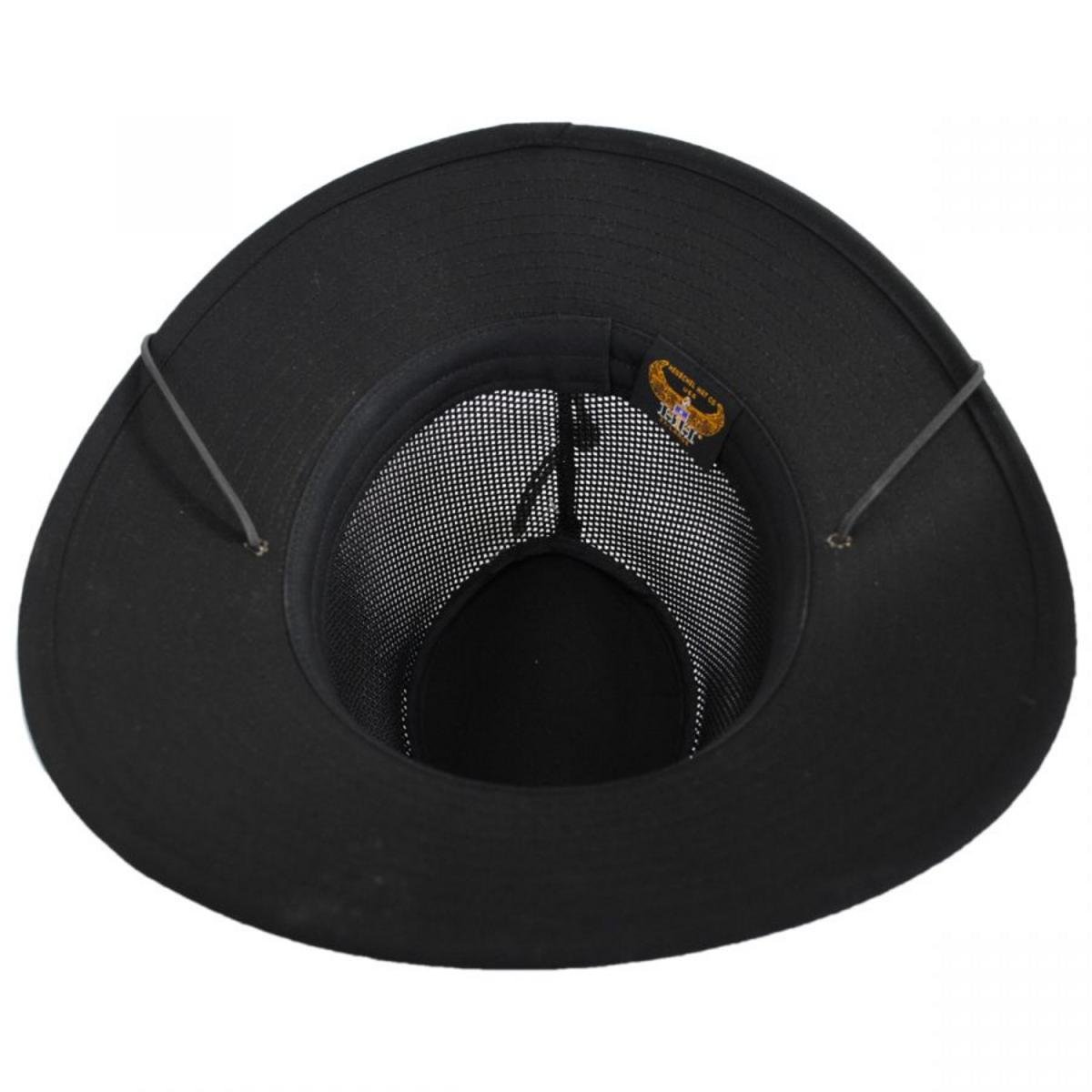 Henschel | Mesh Aussie Grande 3.5 Inch Brim Hat | 140343 | under | BLACK