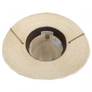 Stetson | Cumberland Palm Leaf Straw Aussie Hat | 126979 | under | TOASTED PALM