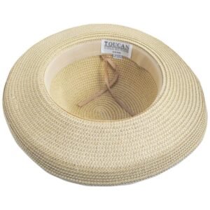 Toucan Collection | Toyo Straw Backbow Packable Roller - Made to Order | 104853 | under | NATURAL/BLACK