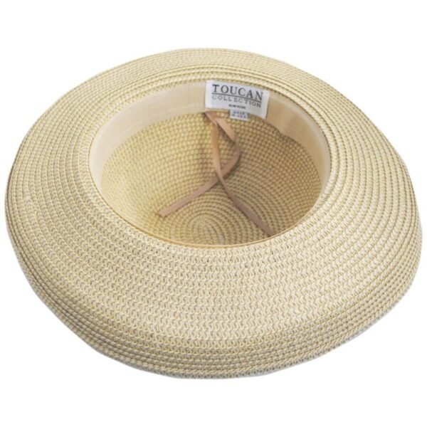 Toucan Collection | Toyo Straw Backbow Packable Roller - Made to Order | 104853 | under | NATURAL/BLACK