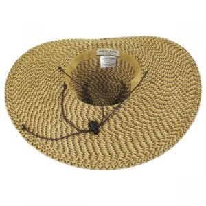 Karen Keith | Lifeguard Toyo Straw Blend Sun Hat | 126614 | under | BROWN TWEED