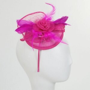 Jeanne Simmons | Mavis Fascinator Hat | 120720 | under | FUCHSIA