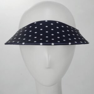 No Headache | Dots Midsize Visor | 195905 | front | DOT BLACK N WHITE