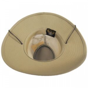 Henschel | Mesh Aussie Grande 3.5 Inch Brim Hat | 140343 | under | KHAKI