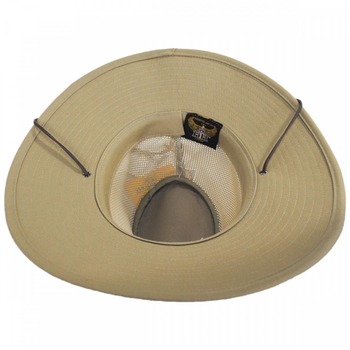 Henschel | Mesh Aussie Grande 3.5 Inch Brim Hat | 140343 | under | KHAKI