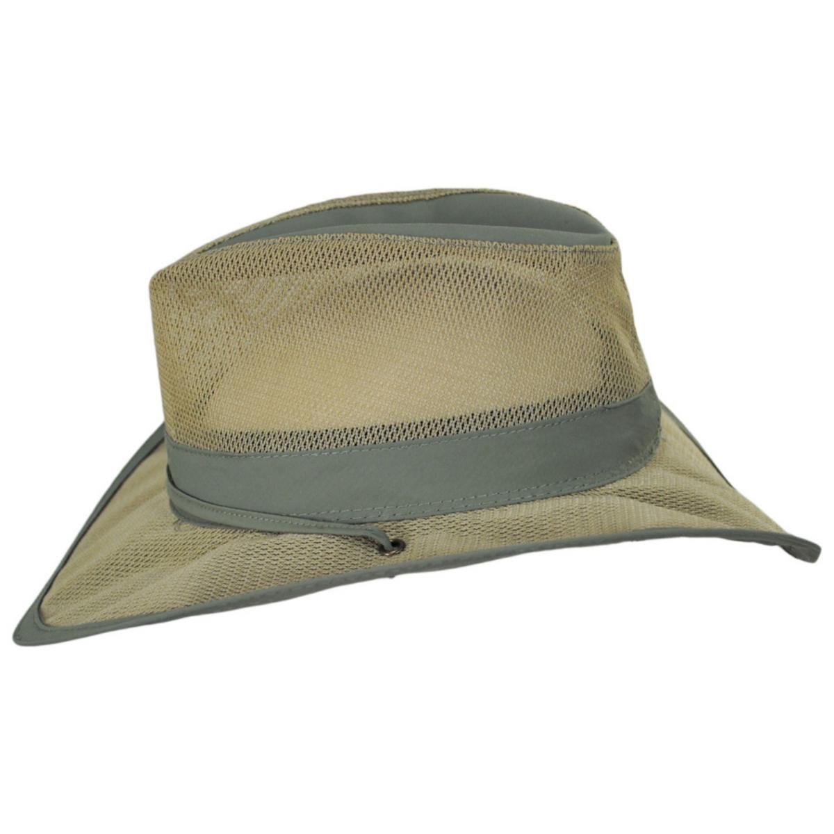 Dorfman Pacific | Supplex Aussie Hat | 400222 | profile | FOSSIL