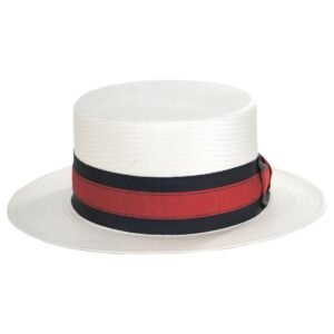 Stetson | Keeneland Shantung Straw Skimmer Hat | 127003 | front | NATURAL