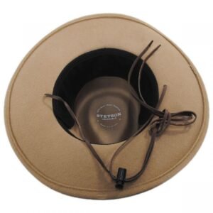 Stetson | Ashley Crushable Wool Felt Earflap Aussie Hat | 130710 | under | SAND