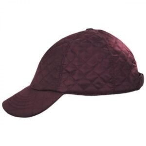 Betmar | Quilted Rain Baseball Cap | 106010 | profile | PLUM