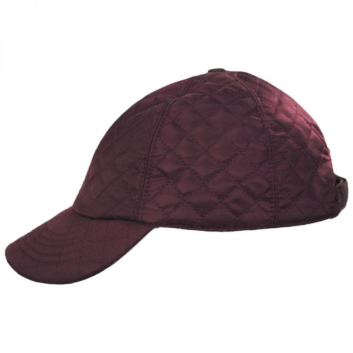 Betmar | Quilted Rain Baseball Cap | 106010 | profile | PLUM