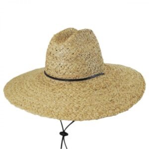Dorfman Pacific | Raffia Straw Lifeguard Hat | 126146 | lead | NATURAL