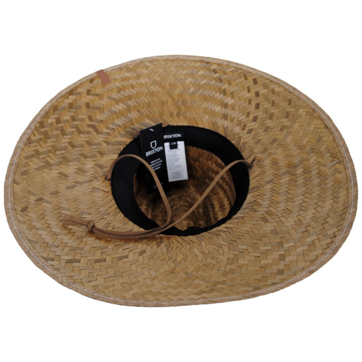 BRIXTON HATS | Bells II Palm Leaf Straw Lifeguard Hat | 128340 | under | LIGHT BROWN