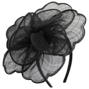 Rosa Sinamay Straw Fascinator Hat