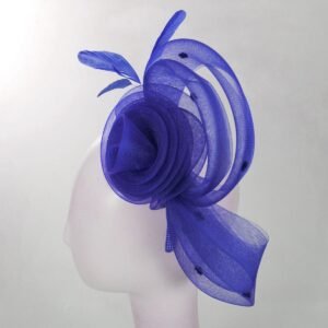 Kathy Jeanne | Pluma Horsehair Mesh Fascinator Hat | 122438 | profile | ROYAL