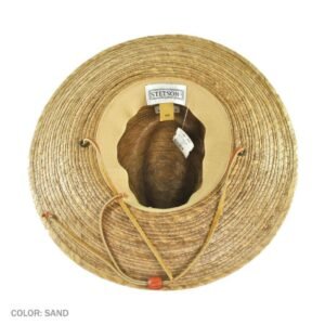 Stetson | Rustic Palm Leaf Straw Hat | 126921 | under | SAND