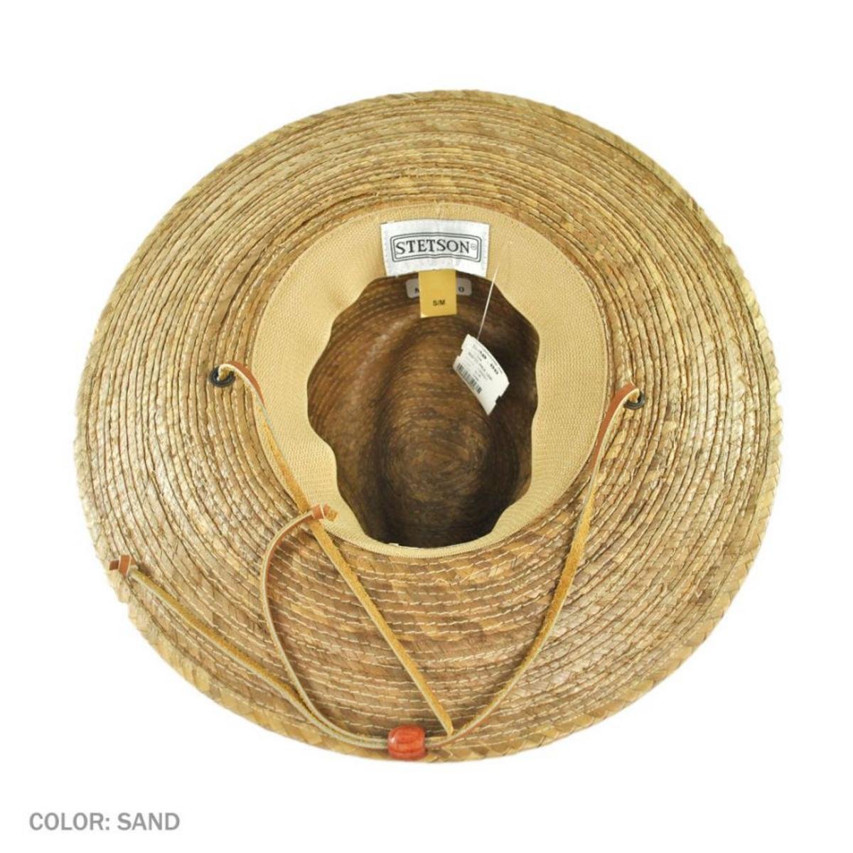 Stetson | Rustic Palm Leaf Straw Hat | 126921 | under | SAND